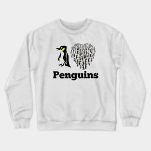 I Love Penguins Heart Crewneck Sweatshirt